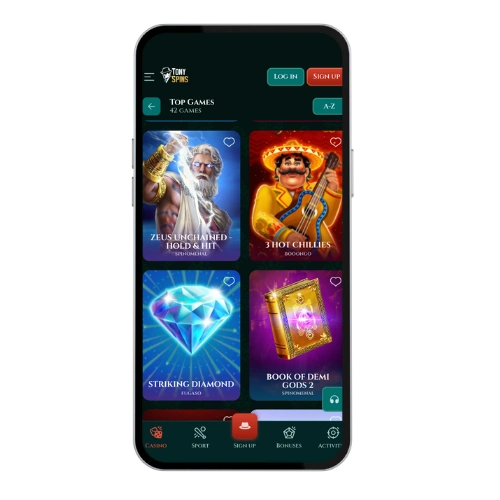Tony Spins app