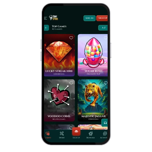 TonySpins casino apk